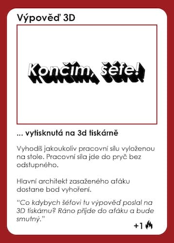 Výpověď vytisknutá na 3D tiskárně